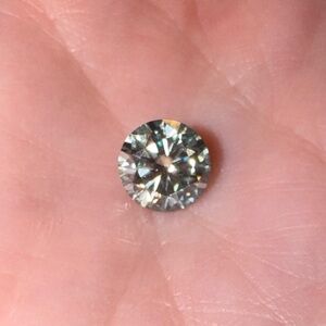 Moissanite 1 Carat 1 Ct Round Brilliant Cut Ice Blue Loose Solitaire Gemstone